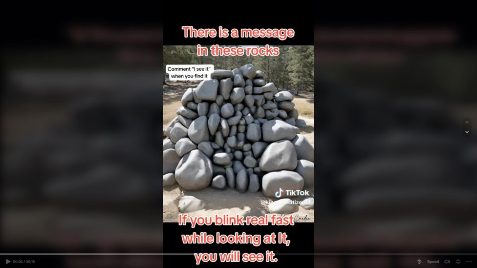 Optical Illusion: What #39 s the message hidden in these rocks? BBC Newsround