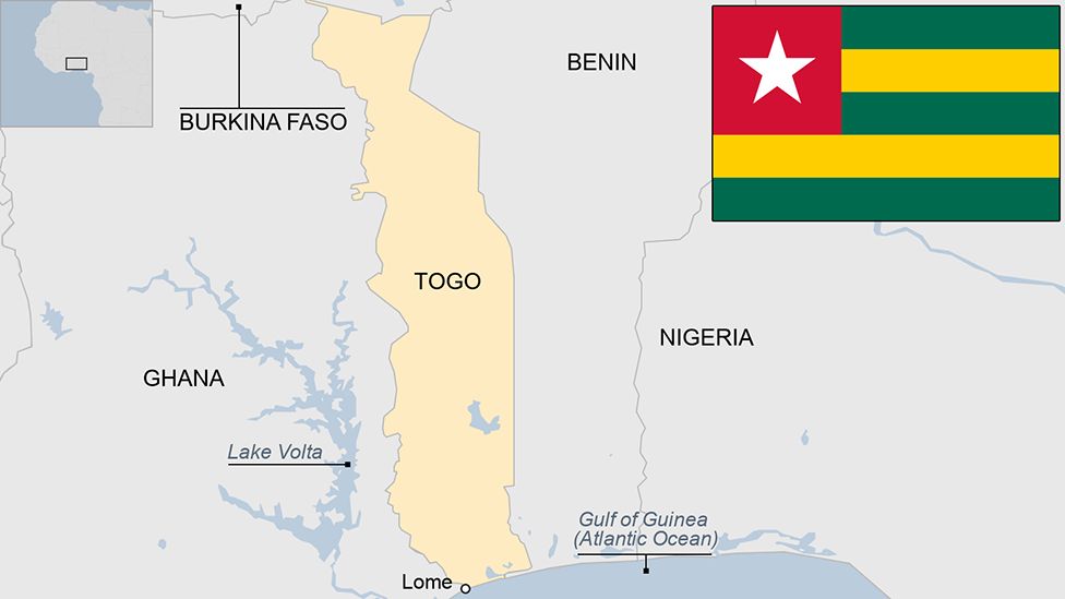 Map of Togo