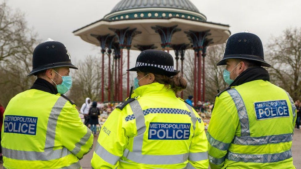 Police on Clapham Common
