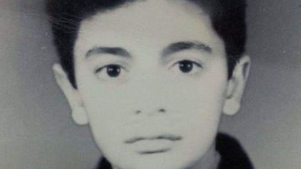 Taimour Abdulla Ahmed as a young boy of 13.