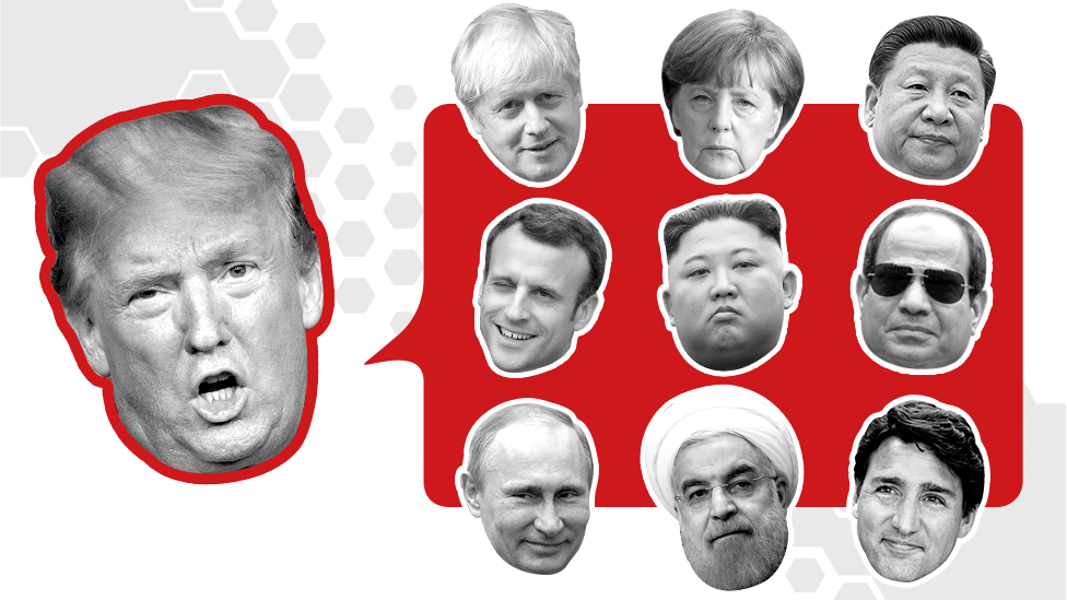 Promo image showing Donald Trump and other world leaders