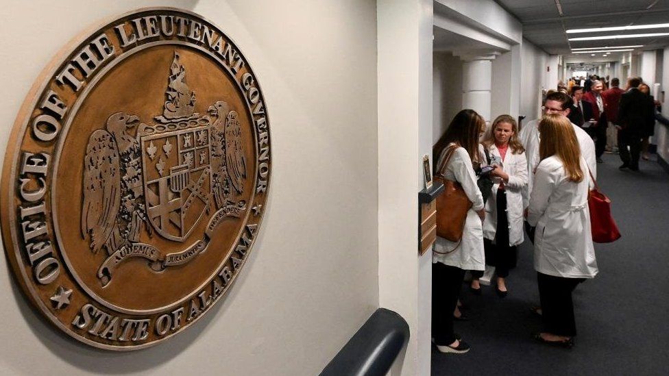 Supporters of legislation safeguarding in vitro fertilization (IVF) treatments hold a rally at the Alabama State House in Montgomery, Alabama, U.S. February 28, 2024.