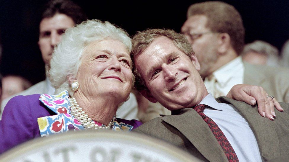 Barbara and George W Bush