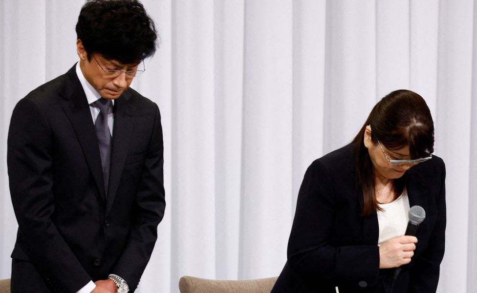 Julie Fujishima (R) resigns in sex abuse scandal, names Japanese star Noriyuki Higashiyama (L) as new chief of J-pop talent agency