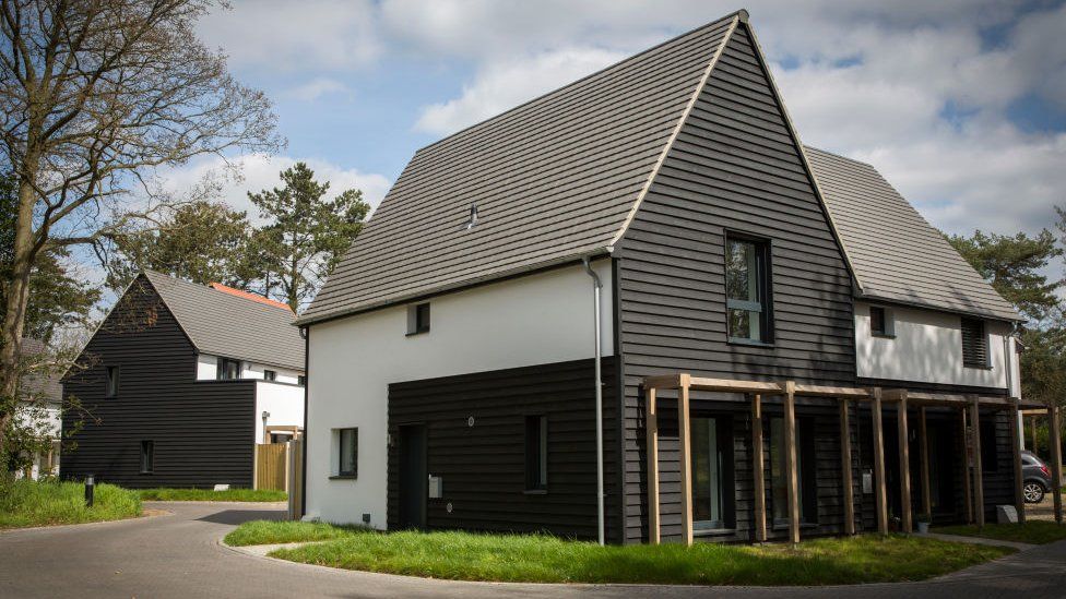 A development of new homes incorporating Passivhaus principles