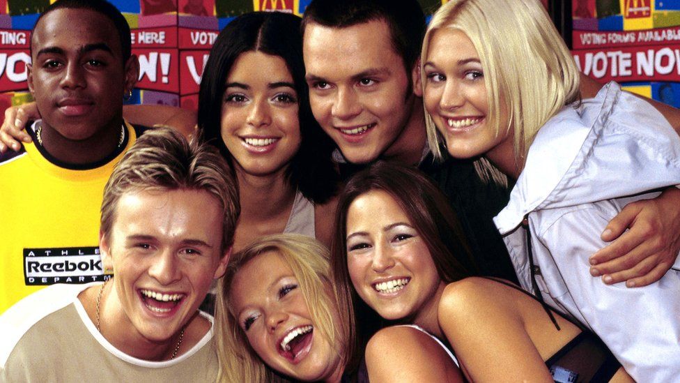 S Club 7 pictured in 1999