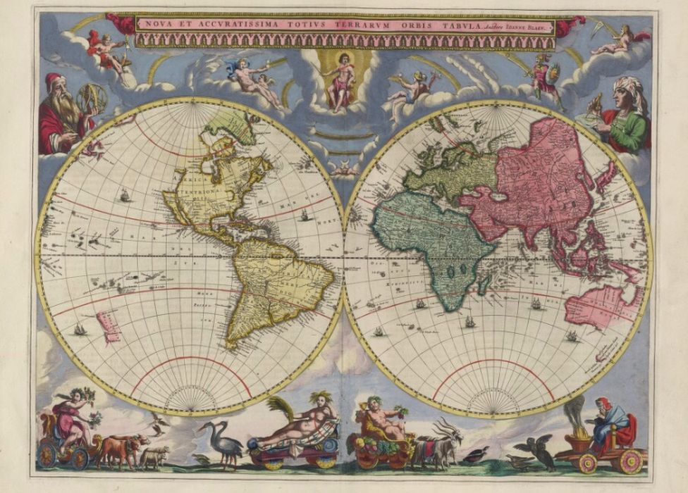 The Blaeu Atlas Maior is one of the largest and most accurate atlases of the time and was printed in 1662