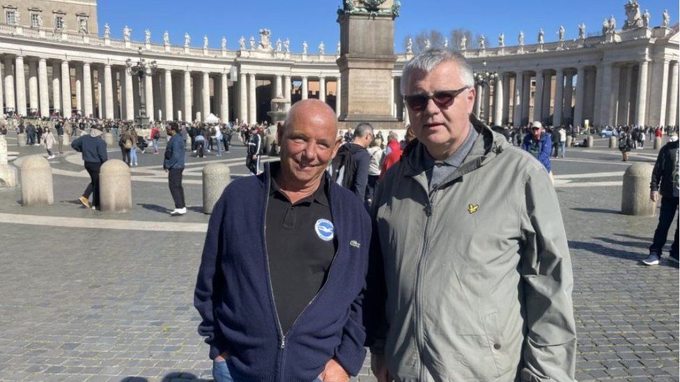 Andy Cooper and Tom Gilligan in Rome