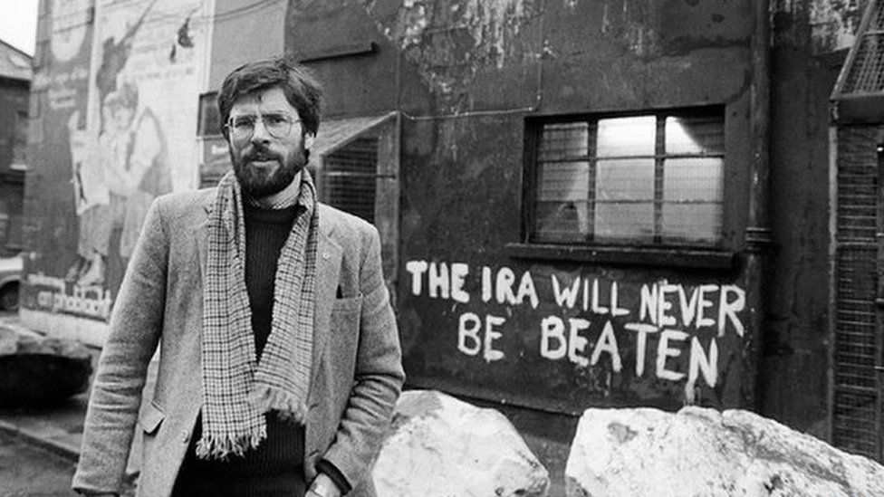 Gerry Adams Profile Of Outgoing SF Leader BBC News