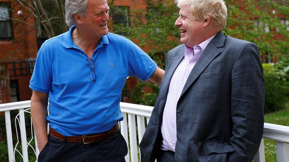 Tim Martin and Boris Johnson