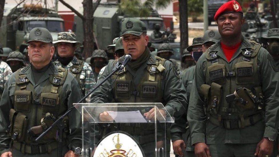 File photo of Venezuelan Defence Minister Gen Vladimir Padrino in Caracas (3 May 2020)