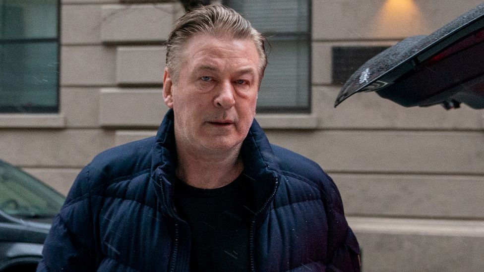Actor Alec Baldwin departs his home, as he will be charged with involuntary manslaughter for the fatal shooting of cinematographer Halyna Hutchins on the set of the movie Rust, in New York,, 31 January 2023.