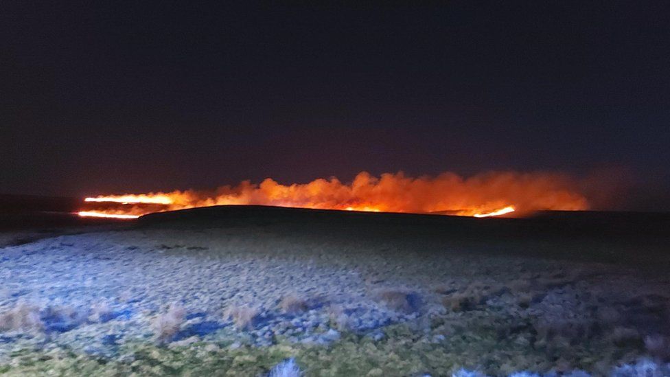 Marsden Moor fire