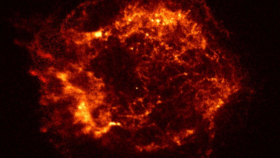 A supernova explosion