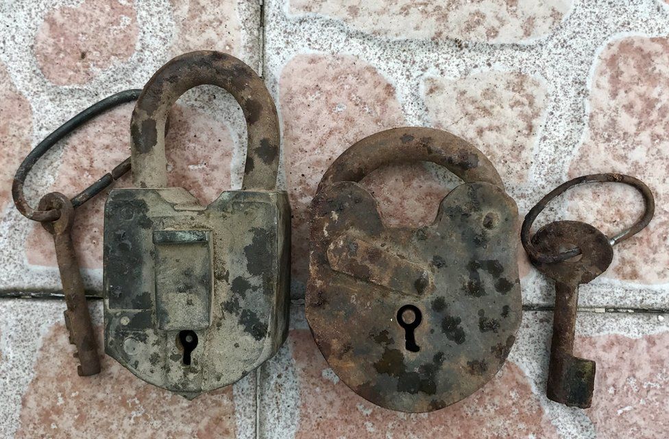 Subedar Ram Lal Mehta brought these 100-year-old locks from Rawalpindi