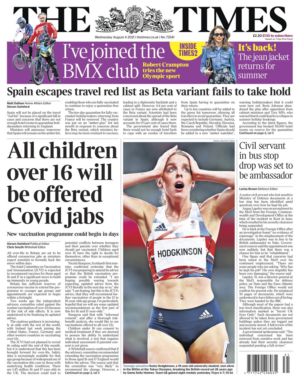 Times - 04/08/21