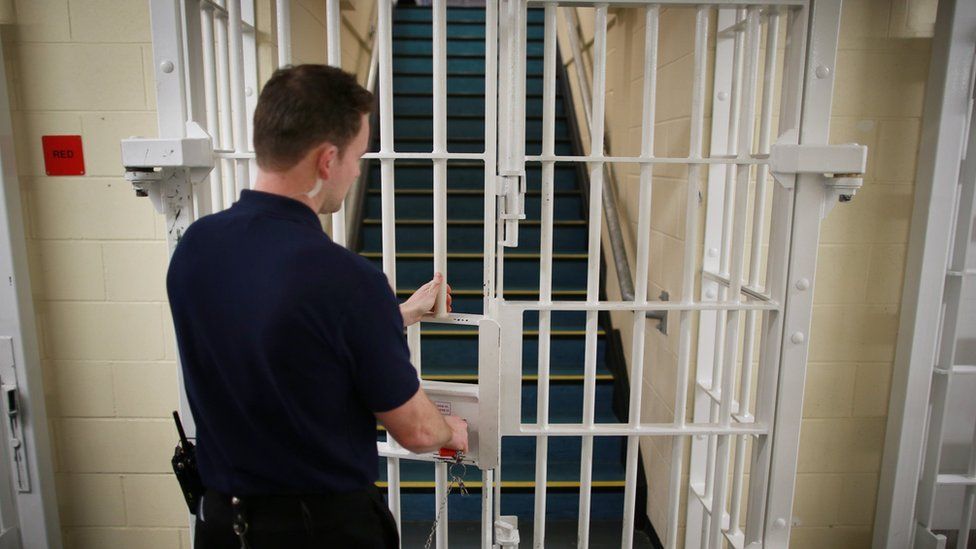 Door being shut in young offender's institution