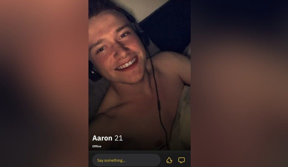 Aaron Ray's Grindr profile