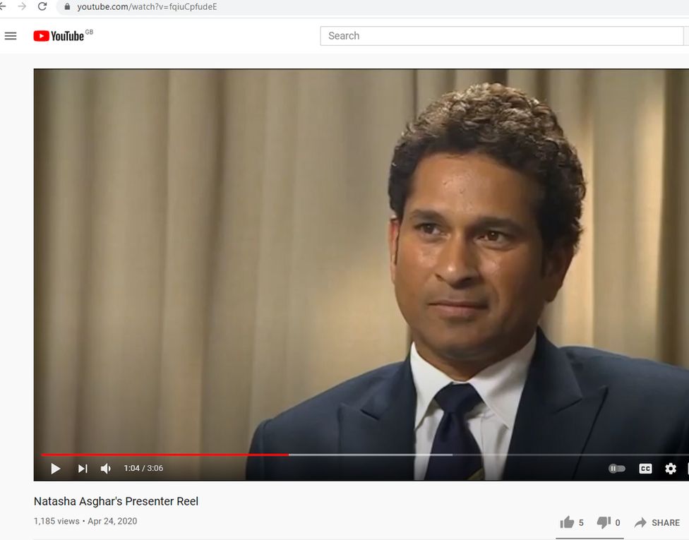 Sachin Tendulkar in YouTube clip