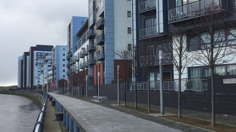 The Glasgow Harbour development was built by Taylor Woodrow Construction about 12 years ago