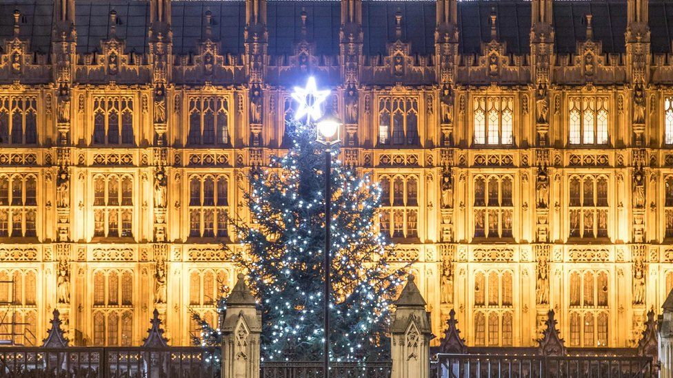 Christmas tree outside Parliament