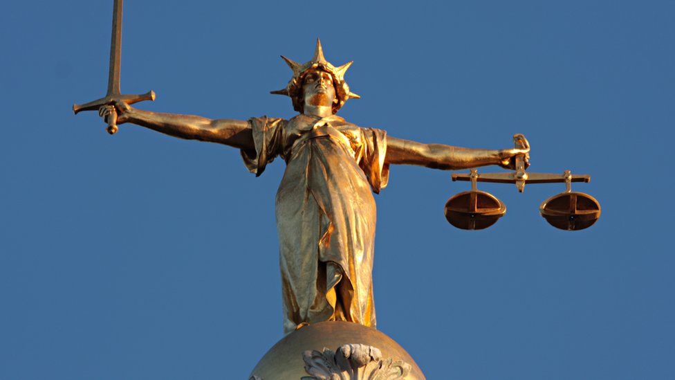 Image of figure of Lady Justice