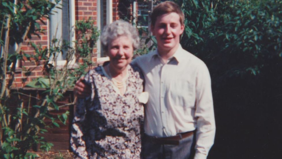 Darren with his grandmother