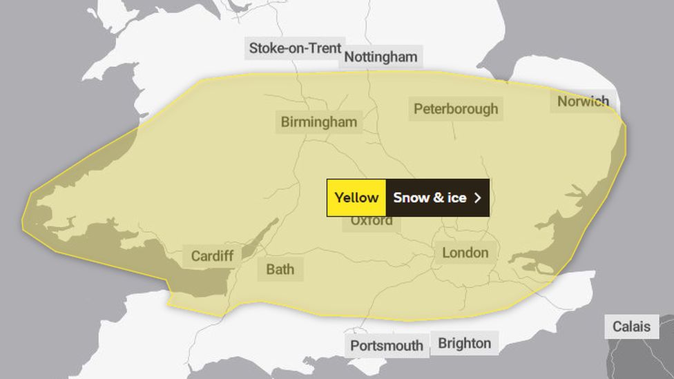Wales weather: Met Office issues warning as snow and ice set to hit - BBC  News