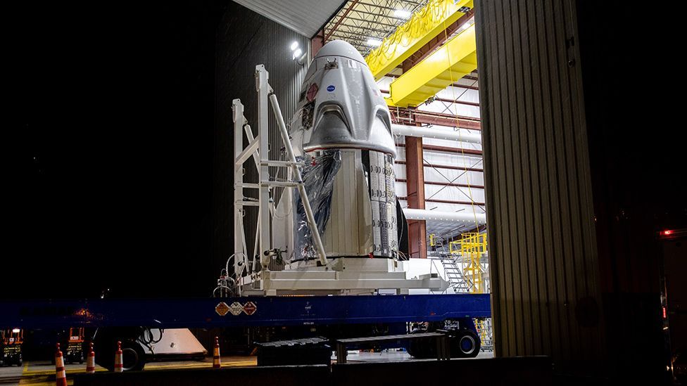 Hurley and Behnken will ride to orbit in the SpaceX Dragon capsule