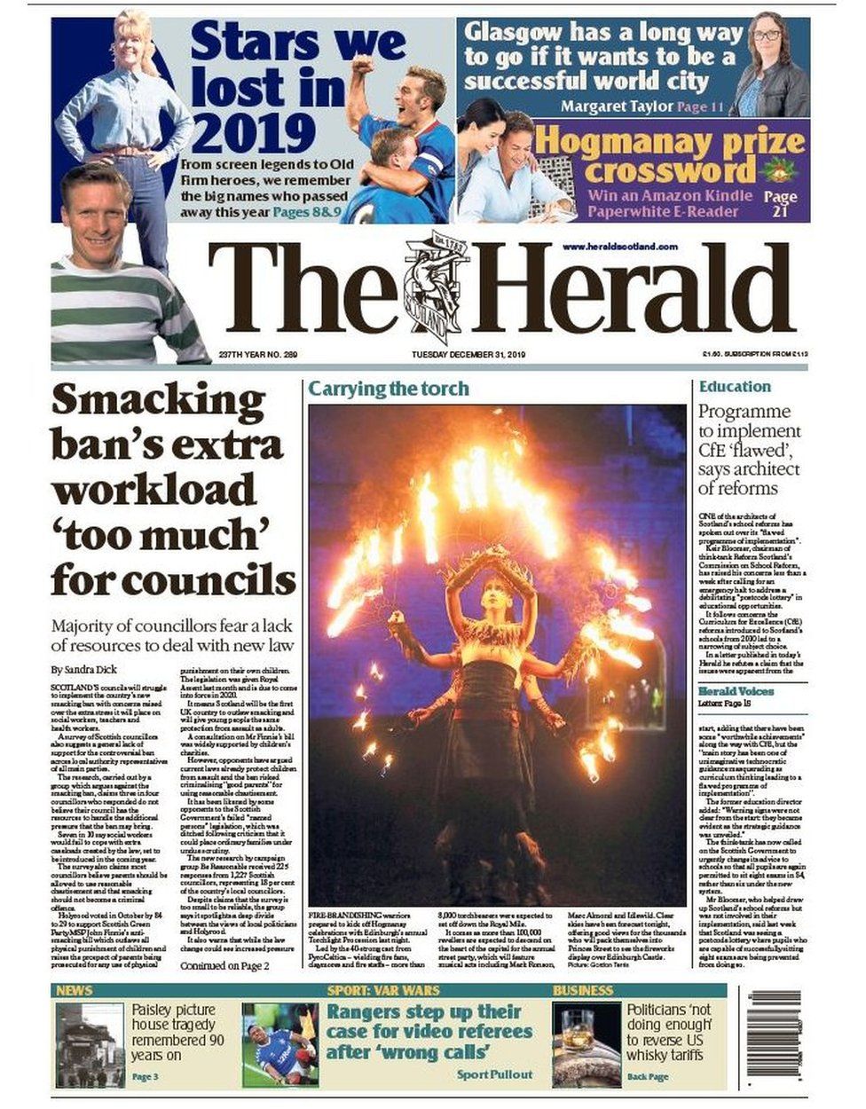 Scotland's papers: Church ad protest and smacking ban fears - BBC News