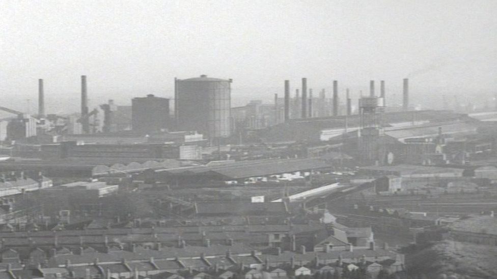 Cardiff skyline in the 1960s