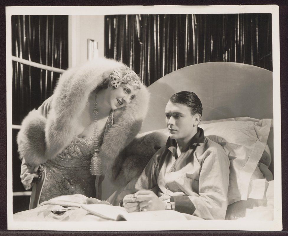 Violet Loraine (as Bessie Bolton) with 25 year old John Mills, who acted as Fred Bolton in his third film, Britannia of Billingsgate