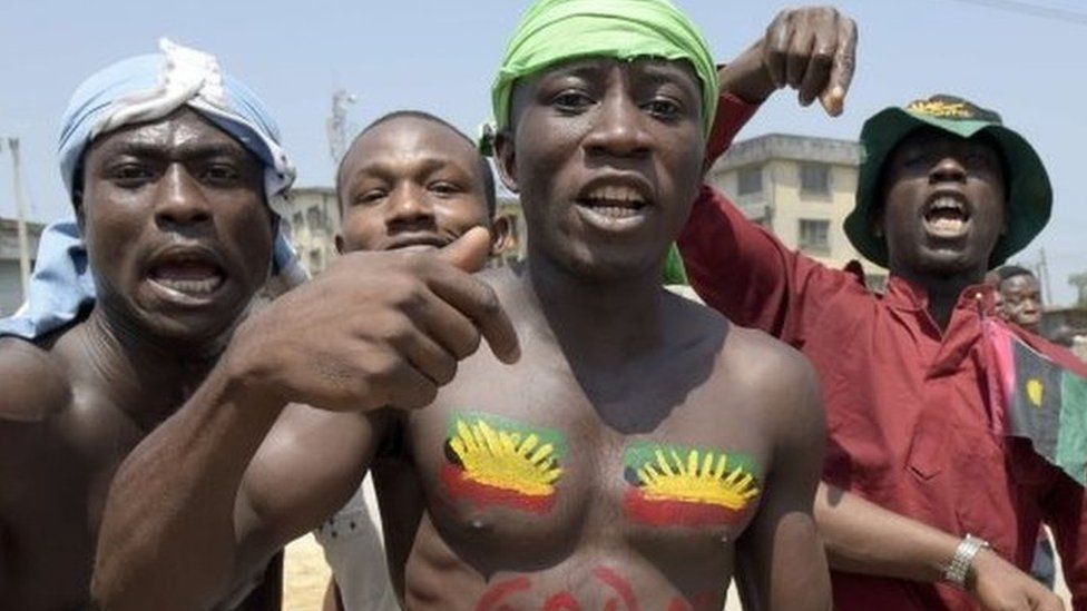 Pro-Biafra supporters in Nigeria - November 2015