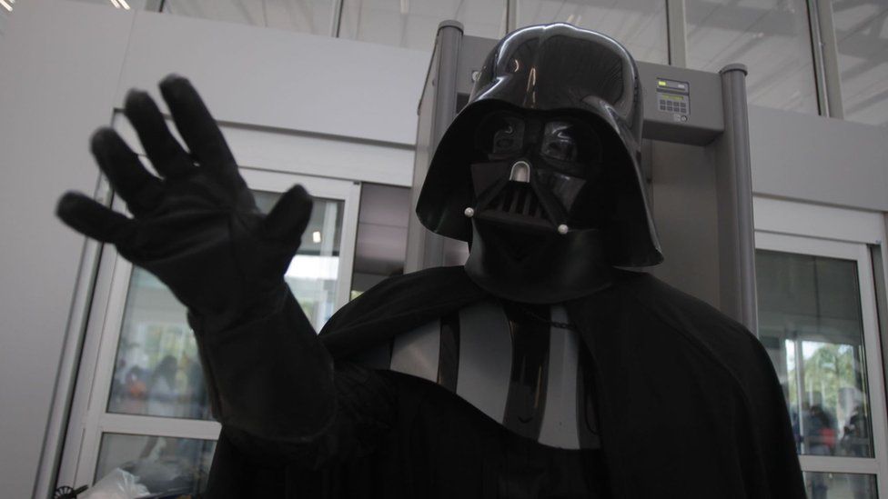 Darth Vader fan at Comic Con