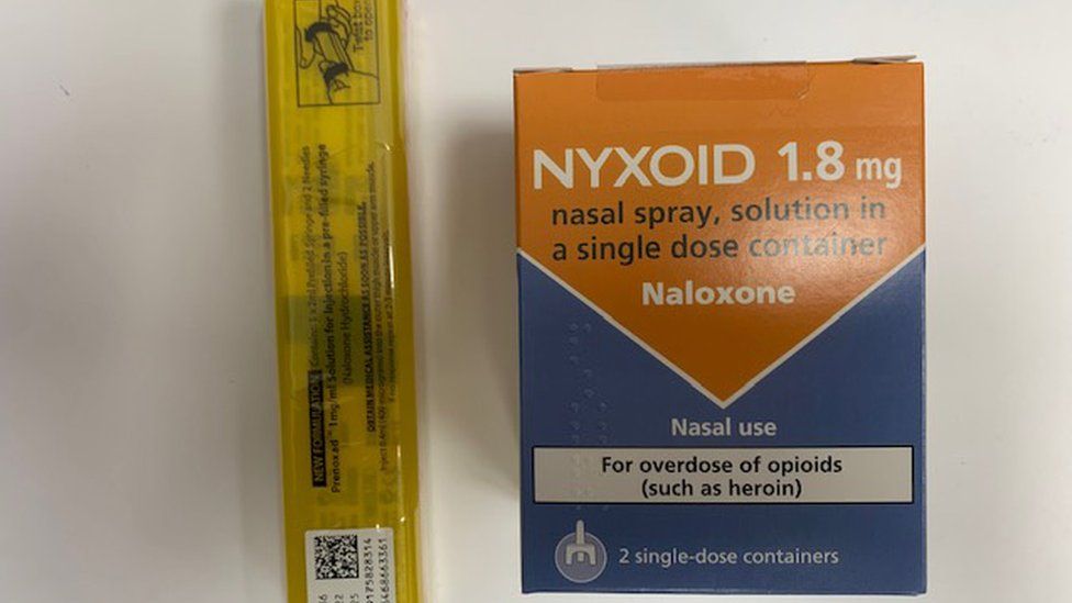 Naloxone intramuscular injection and nasal spray