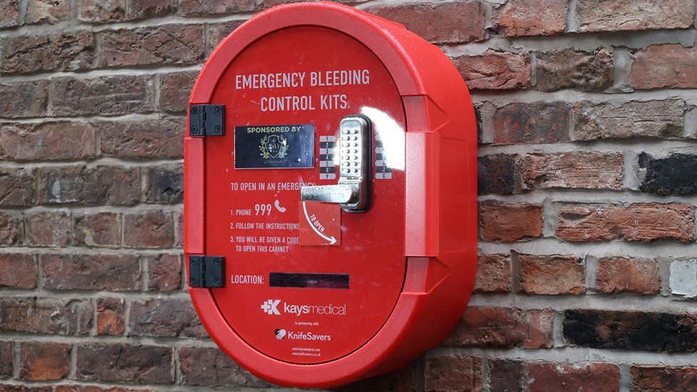 First Six Bleeding Control Kits Set Up In Liverpool Bbc News