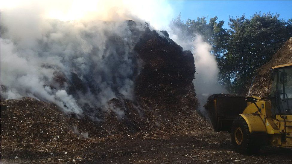 Coity Woodchip Waste Plant Fire 'could Burn For Days' - BBC News