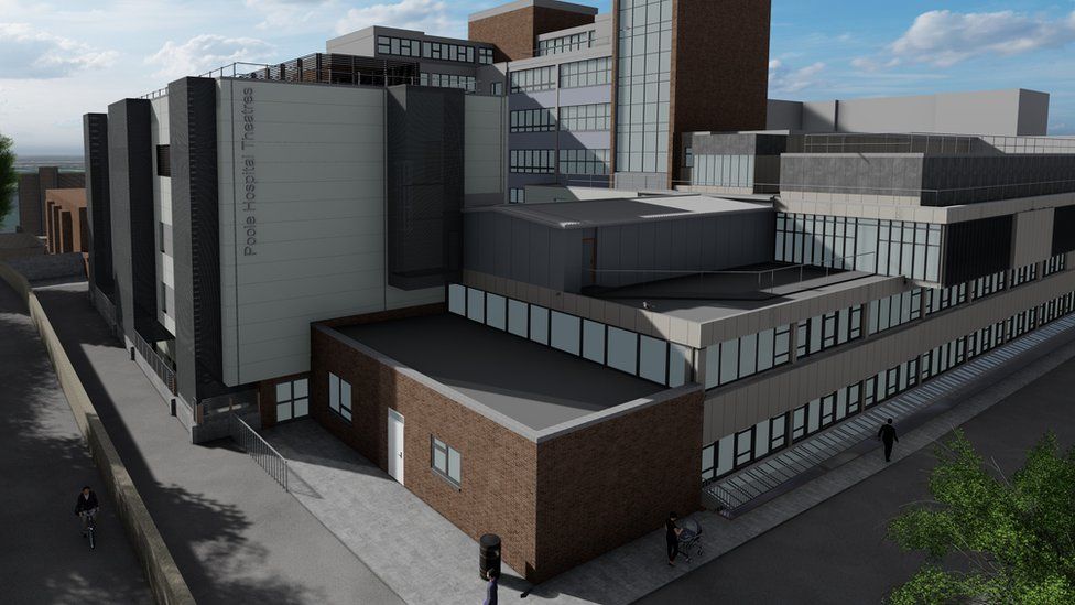 Architect's CGI of Poole Hospital