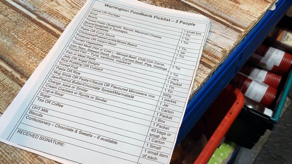Cost of living Warrington Food Bank a vital asset, clients say BBC News