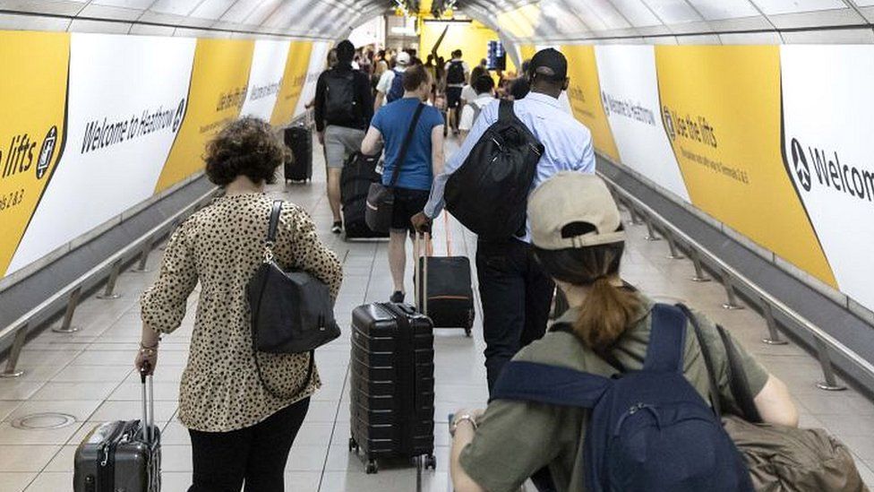 Passengers at Heathrow