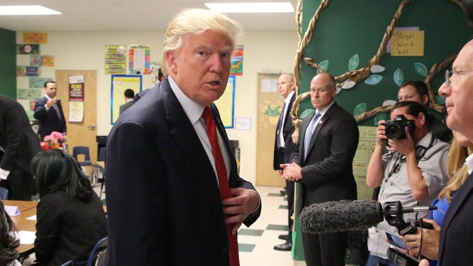 Donald Trump in Cleveland on 8 September 2016