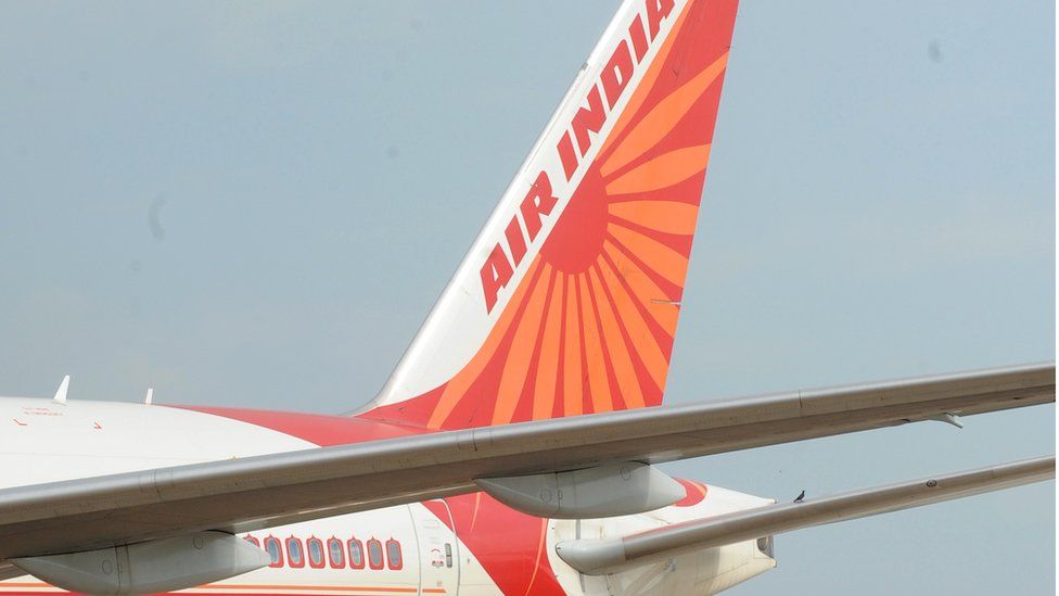 Air India plane tail