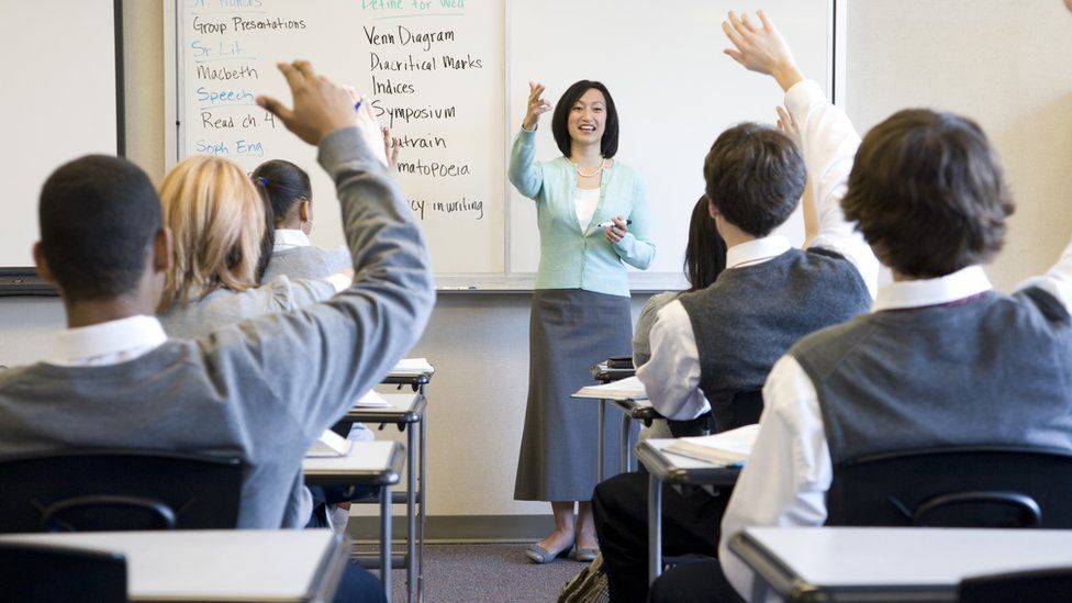 generic teacher in classroom