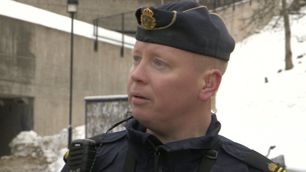 Reine Bergland of the Stockholm police force