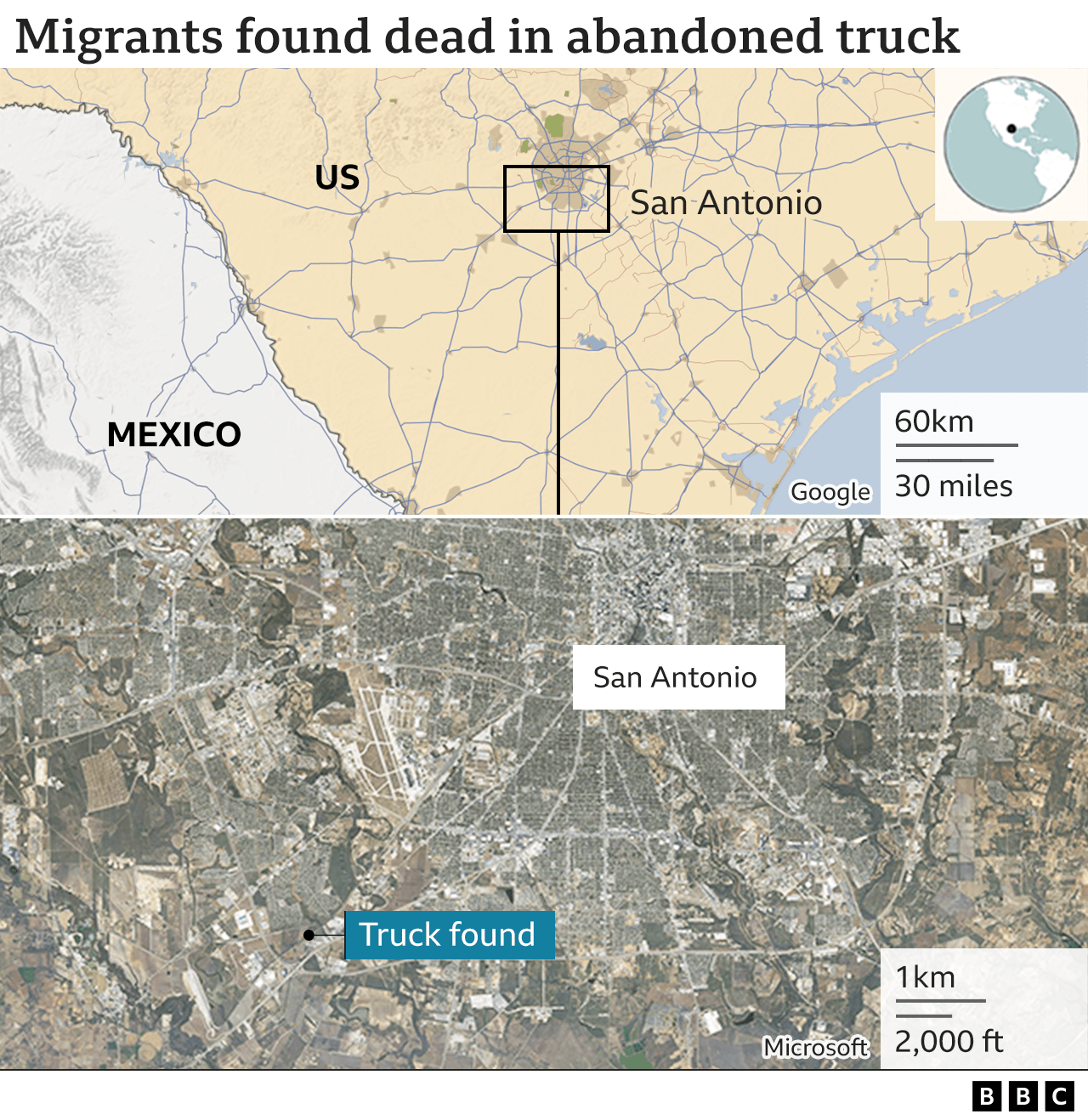 Texas migrant deaths: Mexico blames poverty and US border crisis - BBC News