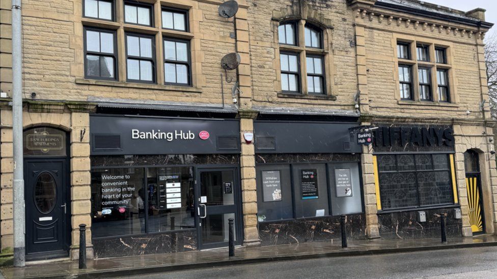 Lancashire's first banking hub opens in Barnoldswick - BBC News