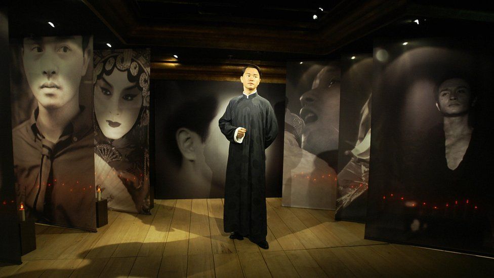 Leslie Cheung's waxwork at Madame Tussauds waxworks in Hong Kong