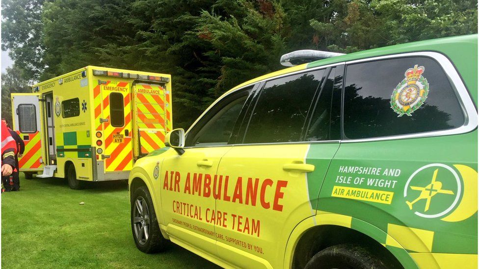ambulances at golf course