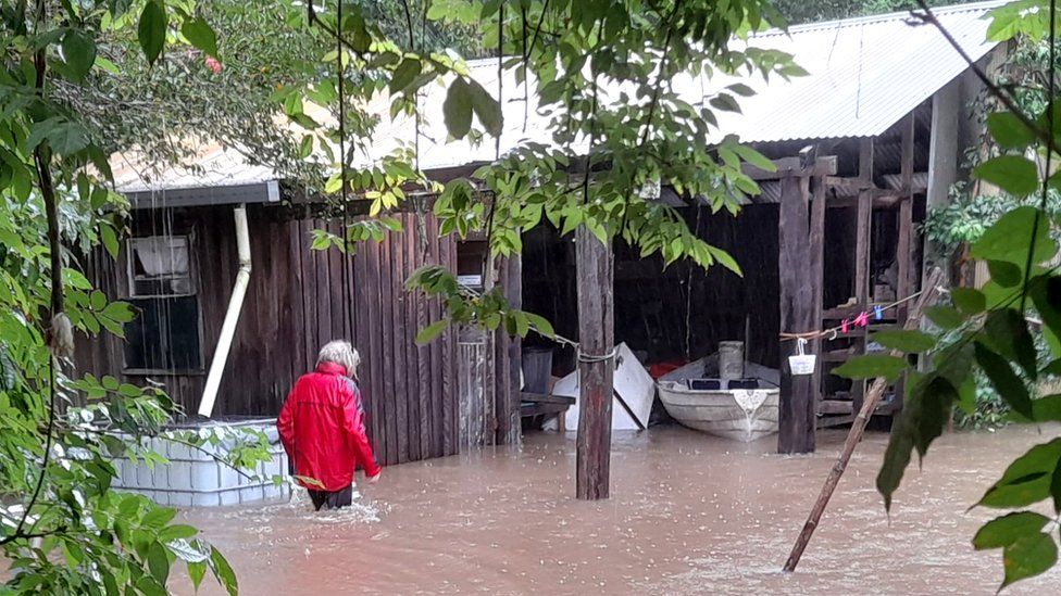 Кэнди Лоуренс у себя дома в Гиббераджи в Новом Южном Уэльсе