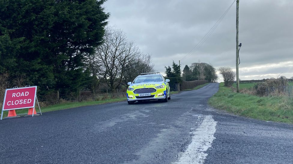 Scene in Omagh at Racolpa Road